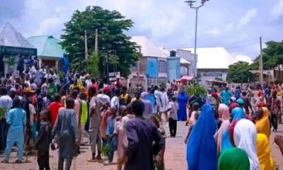  Residents protest against communities allegedly aiding bandits in North 