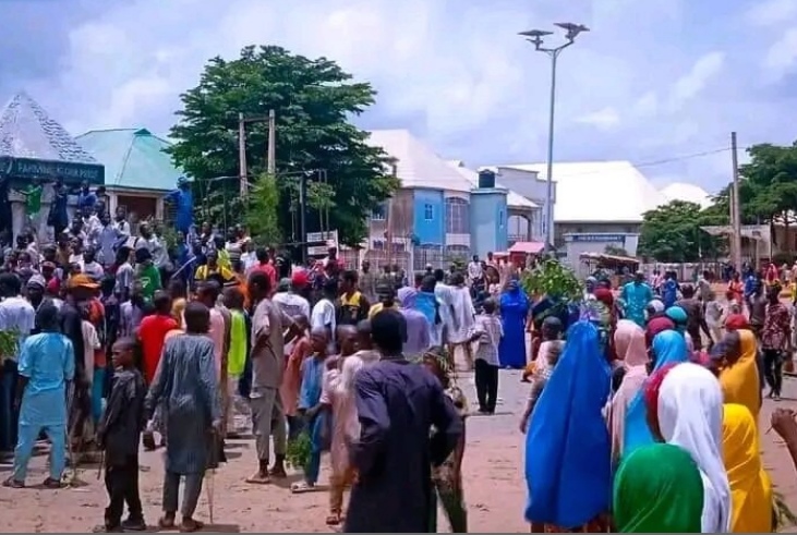 Residents protest against communities allegedly aiding bandits in North Residents protest against communities allegedly aiding bandits in North