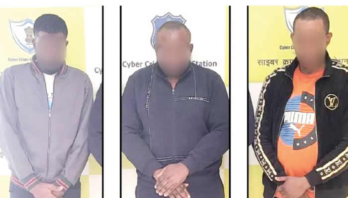 3 Nigerians arrested in Delhi for alleged cyber fraud 3 Nigerians arrested in Delhi for alleged cyber fraud