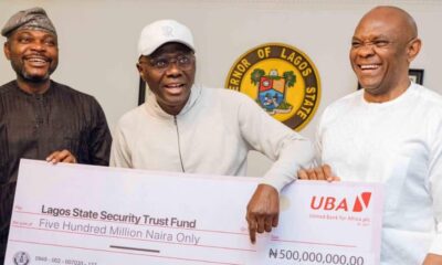  UBA donates N500m to Lagos state security trust fund 