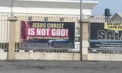  Controversy as Jesus Is Not God banner at Lagos mosque sparks reactions online 