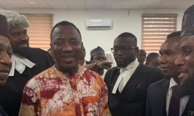  Sowore kicks as court grants him N10m bail orders passport surrender 
