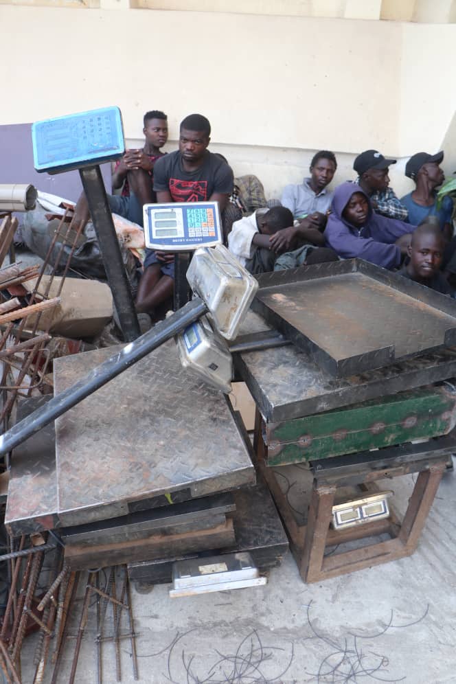 Police arrest over 50 suspects for highway manhole cover theft in Abuja Police arrest over 50 suspects for highway manhole cover theft in Abuja