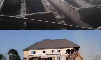  Anambra govt demolishes hotel with over 30 secret graves shrine ammunition  