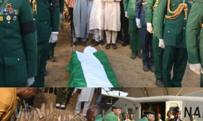  Nigerian Army buries 50 year old General in Kaduna with full military honours 