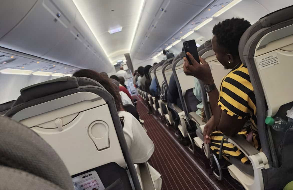 Passengers injured as US bound flight returns to Lagos after mid air emergency Passengers injured as US bound flight returns to Lagos after mid air emergency