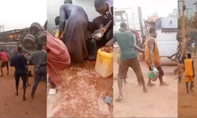  Niger residents scoop fuel from another fallen tanker despite Dikko junction explosion tragedy 