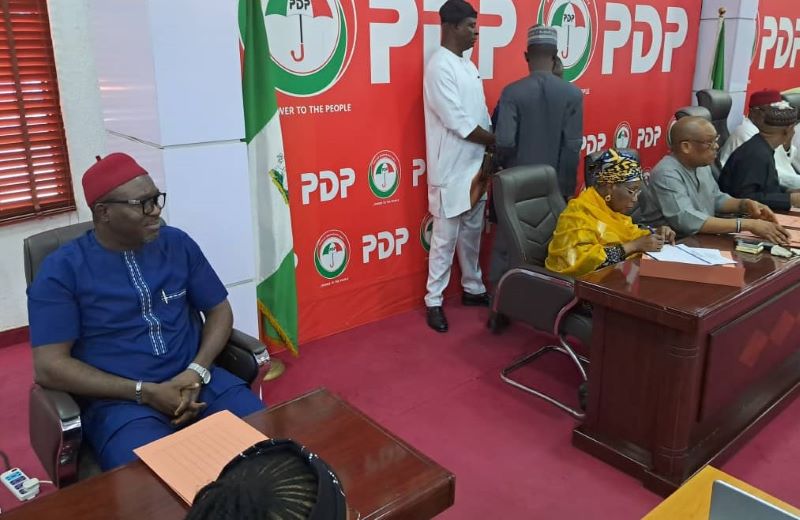 BREAKING Tension erupts at PDP BoT meeting as Anyanwu Ude Okoye fight dirty BREAKING Tension erupts at PDP BoT meeting as Anyanwu Ude Okoye fight dirty