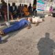 Retired military personnel protest over unpaid entitlements block finance ministry 