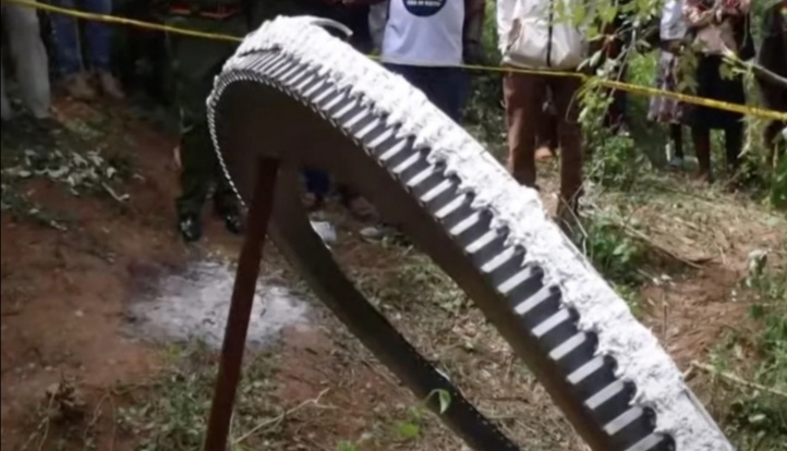 Panic as fragment of space debris crashes into remote Kenyan village Panic as fragment of space debris crashes into remote Kenyan village