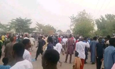  Protest rocks federal varsity over killing of 400 level student by vigilantes 
