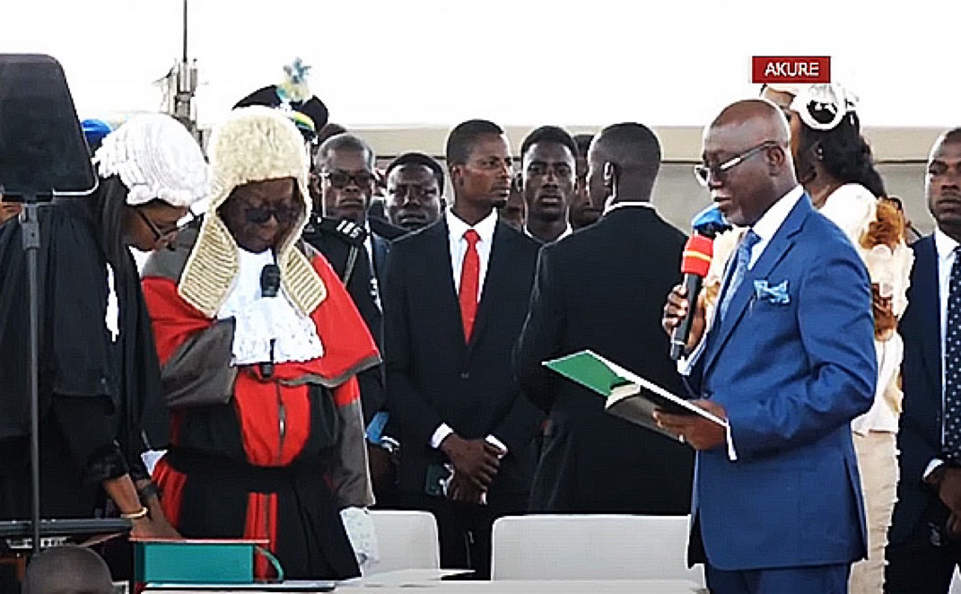 BREAKING Lucky Aiyedatiwa sworn in as Ondo governor BREAKING Lucky Aiyedatiwa sworn in as Ondo governor