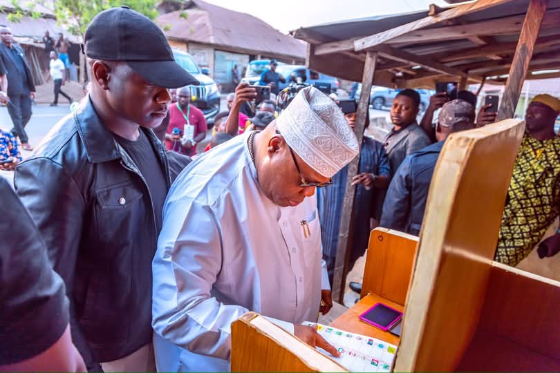 JUST IN LG elections Adeleke votes tells Osun residents what to do JUST IN LG elections Adeleke votes tells Osun residents what to do