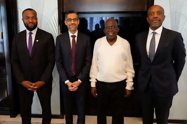 Tinubu seeks AI advancement in Nigeria meets Google CEO Sundar Pichai Tinubu seeks AI advancement in Nigeria meets Google CEO Sundar Pichai