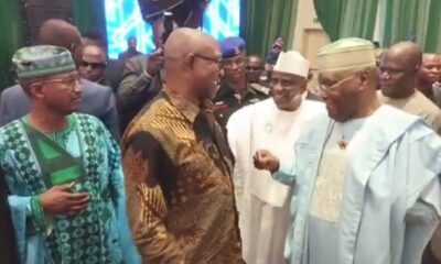  JUST IN Atiku Obi Amaechi Obasanjo meet in Abuja 