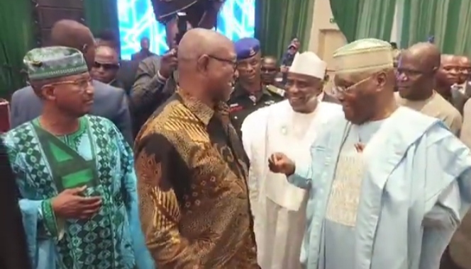 JUST IN Atiku Obi Amaechi Obasanjo meet in Abuja JUST IN Atiku Obi Amaechi Obasanjo meet in Abuja