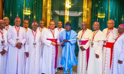  Tinubu hosts Catholic Bishops vows to build better Nigeria 