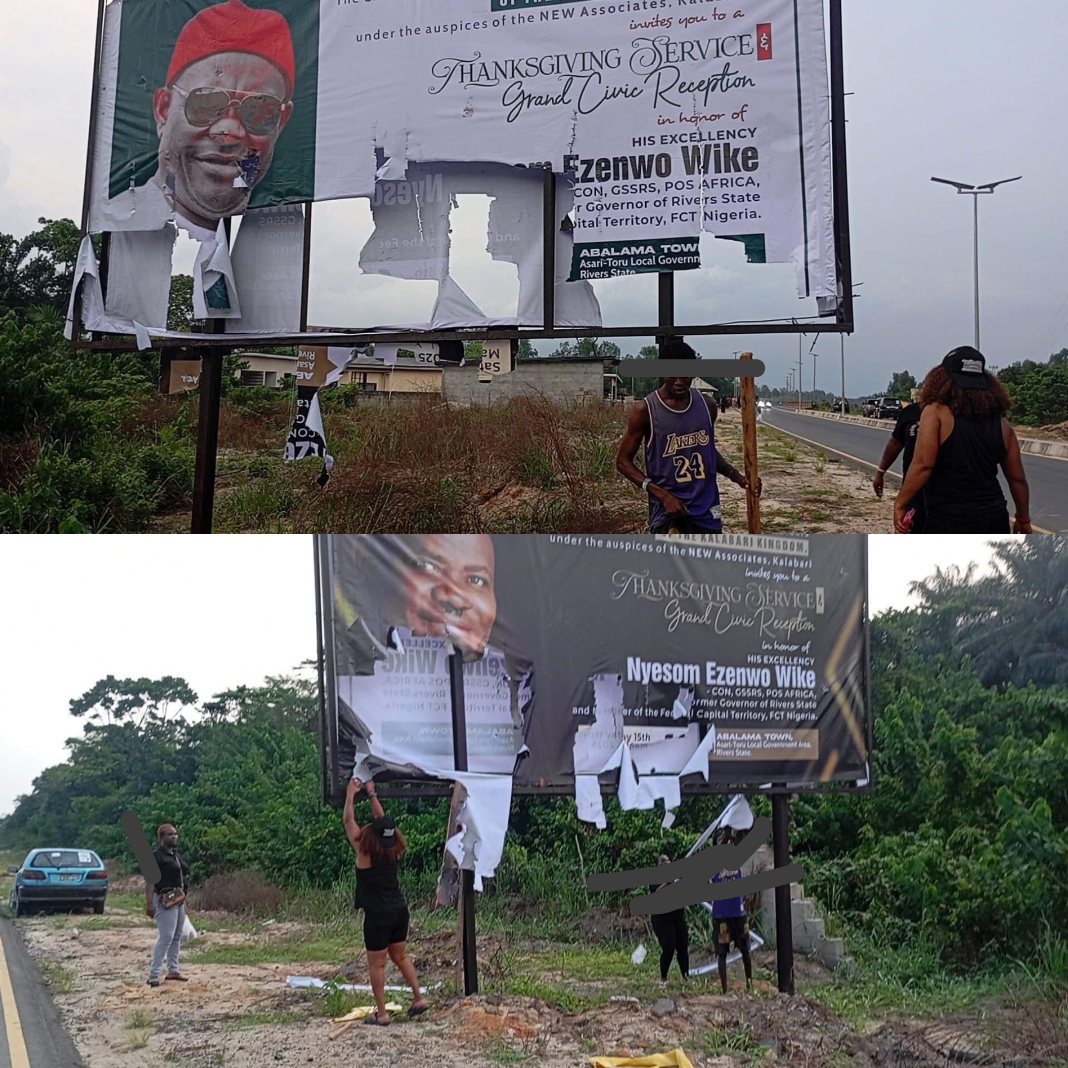 SSG warns against disregarding Fubara s power as protesters destroy Wike 8217 s Thanksgiving billboards SSG warns against disregarding Fubara s power as protesters destroy Wike s Thanksgiving billboards