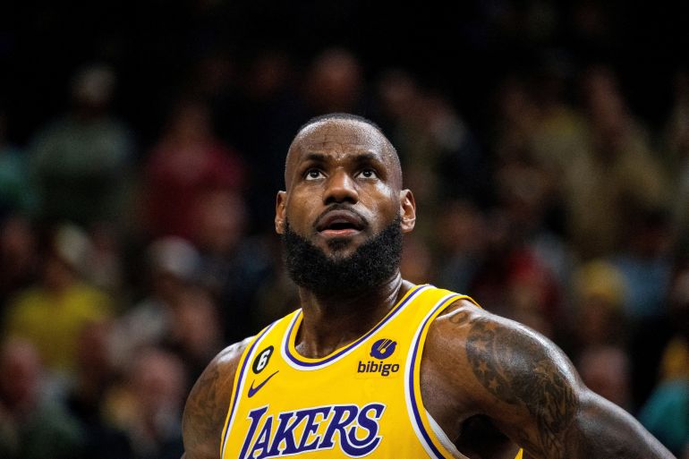 LeBron James makes history surpasses NBA career points record LeBron James makes history surpasses NBA career points record