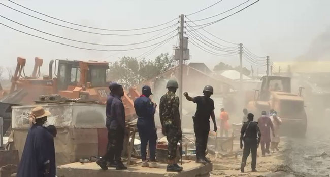 Wike orders demolition of houses in FCT as security operatives disperse residents with tear gas Wike orders demolition of houses in FCT as security operatives disperse residents with tear gas
