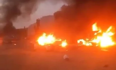  6 dead 14 vehicles burnt in Abuja crash involving Dangote truck Police 