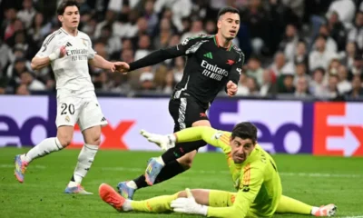  Arsenal stun Real Madrid to reach first UCL semi final in 16 years 