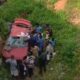  Panic as car plunges off Otedola Bridge in Lagos 