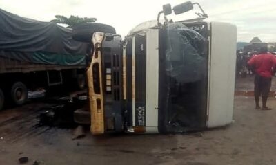  Truck loses control crushes vehicles passersby in Abuja 