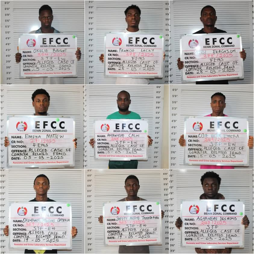 9 internet fraudsters jailed in Benin 9 internet fraudsters jailed in Benin