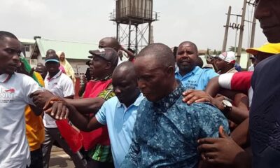 Minimum wage protest turns violent in Abuja as NLC chairman escapes attack 