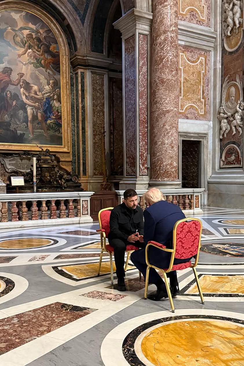 Trump Zelensky brainstorm during Pope Francis s funeral Trump Zelensky brainstorm during Pope Francis s funeral