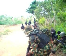  Security forces dismantle notorious unknown gunmen camp after 6 hours gun battle 