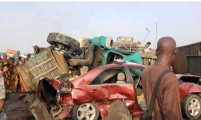  Commuters stranded as multi vehicle accident rocks Lagos Ibadan Expressway 