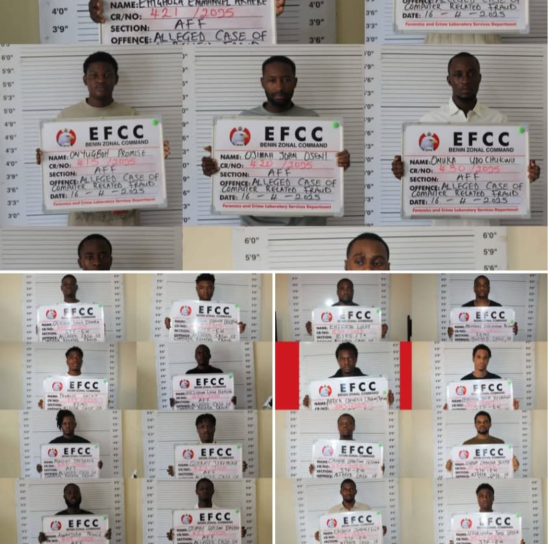 Court jails 23 8216 Yahoo Boys 8217 in Benin City Court jails 23 Yahoo Boys in Benin City