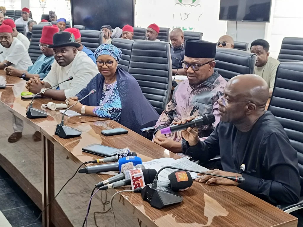 LP delegation led by Gov Otti visits INEC presents S 8217 Court judgment LP delegation led by Gov Otti visits INEC presents S Court judgment