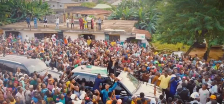 JUST IN Natasha defies curfew lands Sallah rally by helicopter JUST IN Natasha defies curfew lands Sallah rally by helicopter
