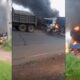  Panic in Imo as armed attackers burn down trucks in Okigwe Onuimo 