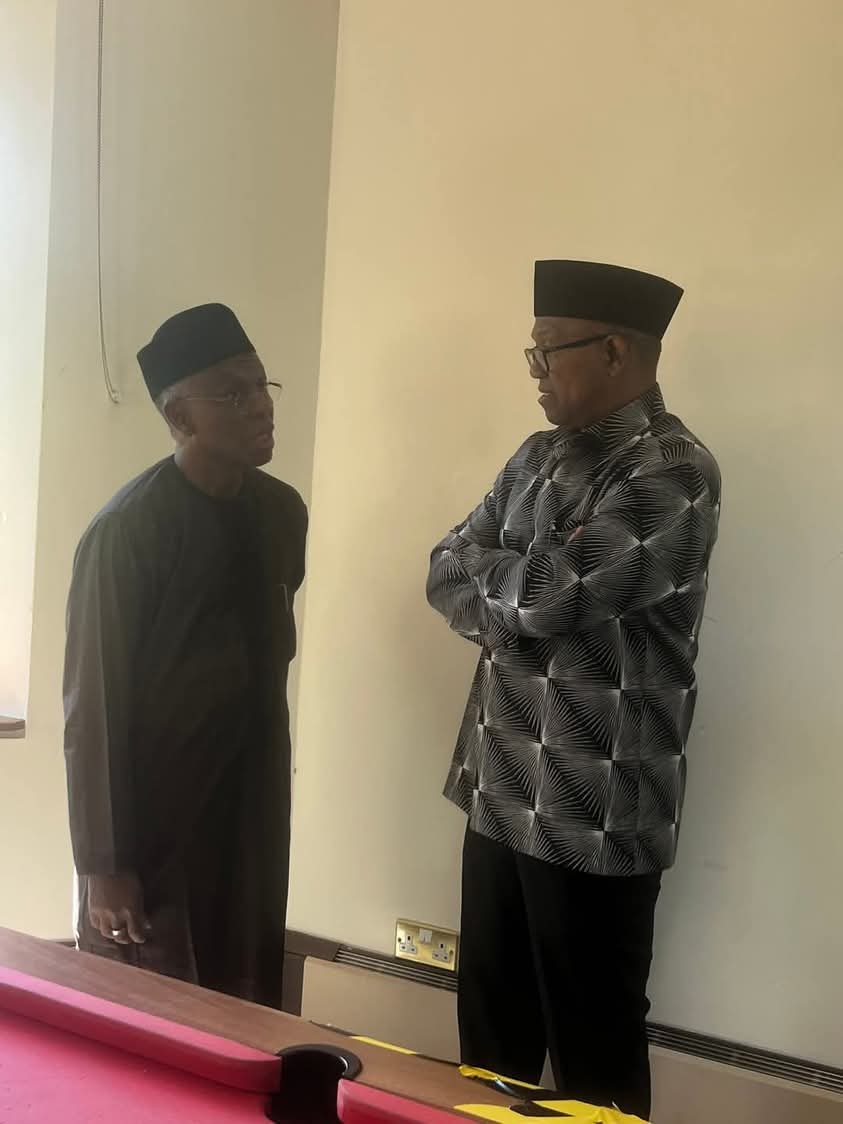 Peter Obi El Rufai meet in US amid push for coalition Peter Obi El Rufai meet in US amid push for coalition