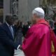  Tinubu shakes hand with Pope Leo XIV after inauguration Mass in Vatican City 