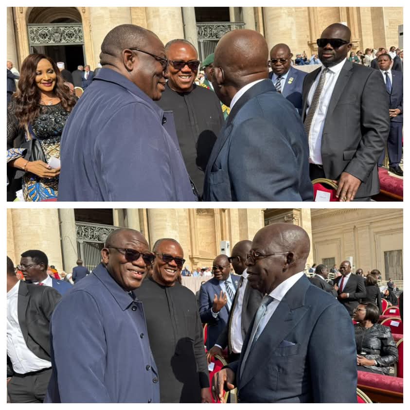 JUST IN Drama as Tinubu meets with Peter Obi Fayemi JUST IN Drama as Tinubu meets with Peter Obi Fayemi