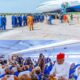  Shettima Sultan storm Owerri airport as Air Peace flies Hajj pilgrims to Saudi Arabia 