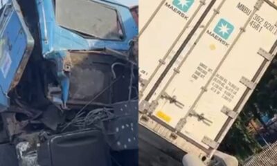  Falling container crushes 2 dispatch riders to death in Lagos 