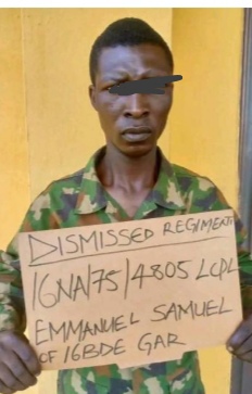 Army dismisses soldier reportedly found guilty of robbery hands him over to Police Army dismisses soldier reportedly found guilty of robbery hands him over to Police
