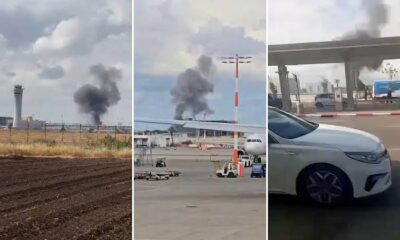 JUST IN Panic in Israel as Houthi missile from Yemen targets Ben Gurion airport 