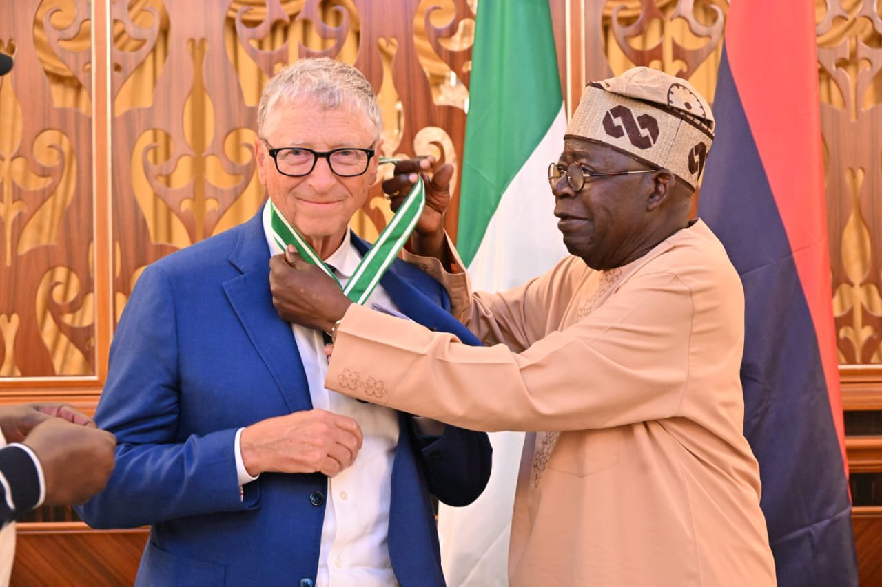 Tinubu confers top Nigeria 8217 s national honour on Bill Gates Tinubu confers top Nigeria s national honour on Bill Gates
