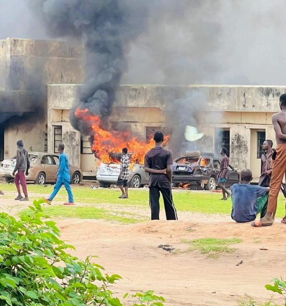  NDLEA office Emir s palace set ablaze as protest turns violent in Kwara 