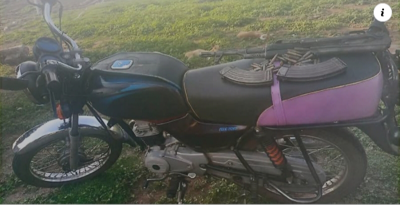 Suspect escapes as police recover AK 47 rifle motorcycle ammunition Suspect escapes as police recover AK 47 rifle motorcycle ammunition