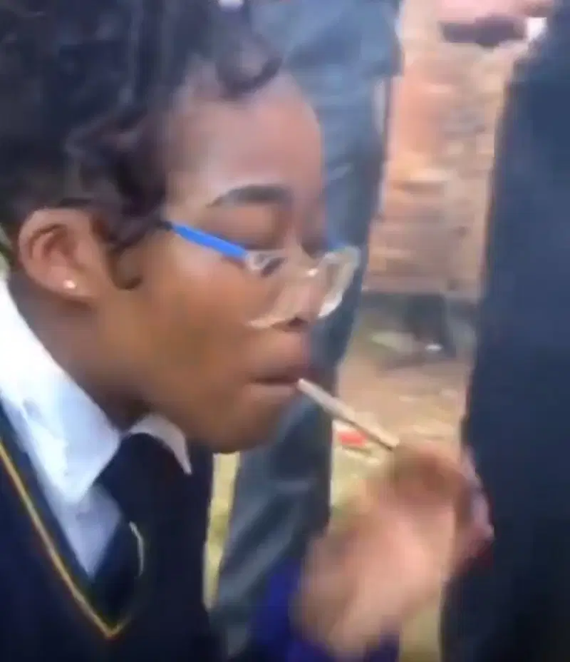 Police react to viral video of schoolgirls smoking cannabis Police react to viral video of schoolgirls smoking cannabis