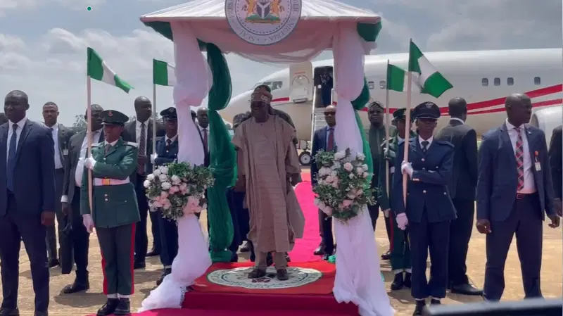 Tinubu arrives Kaduna commissions key developmental projects Tinubu arrives Kaduna commissions key developmental projects