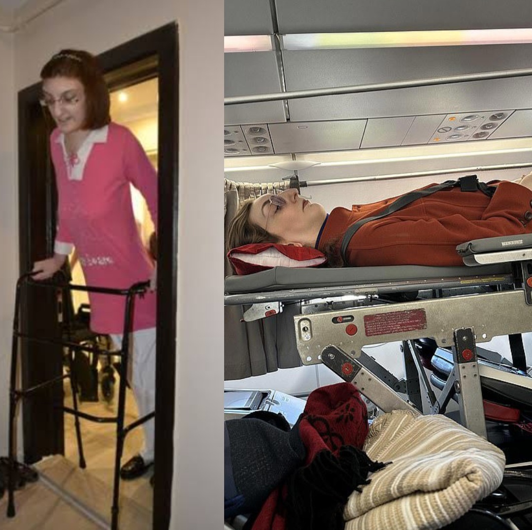 World 8217 s tallest woman pays for 6 plane seats to fly lying down World s tallest woman pays for 6 plane seats to fly lying down